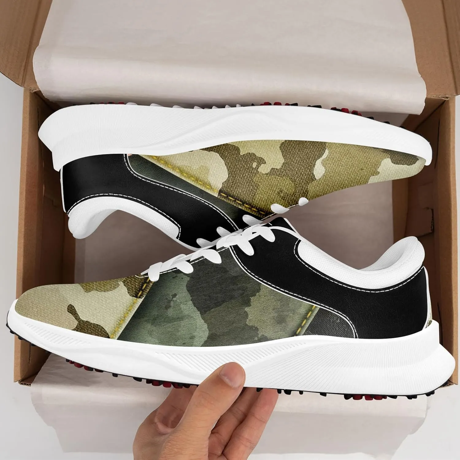 Camouflage Running Shoes Tennis Shoes Slip On Fashion Sneaker Breathable Lightweight Athletic Walking Shoes