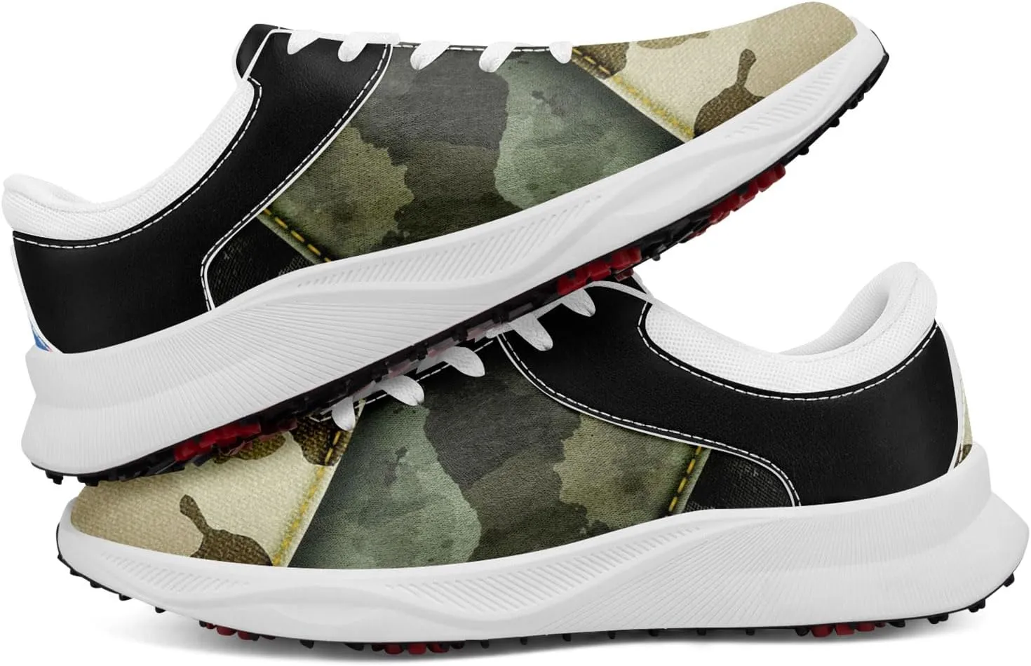 Camouflage Running Shoes Tennis Shoes Slip On Fashion Sneaker Breathable Lightweight Athletic Walking Shoes