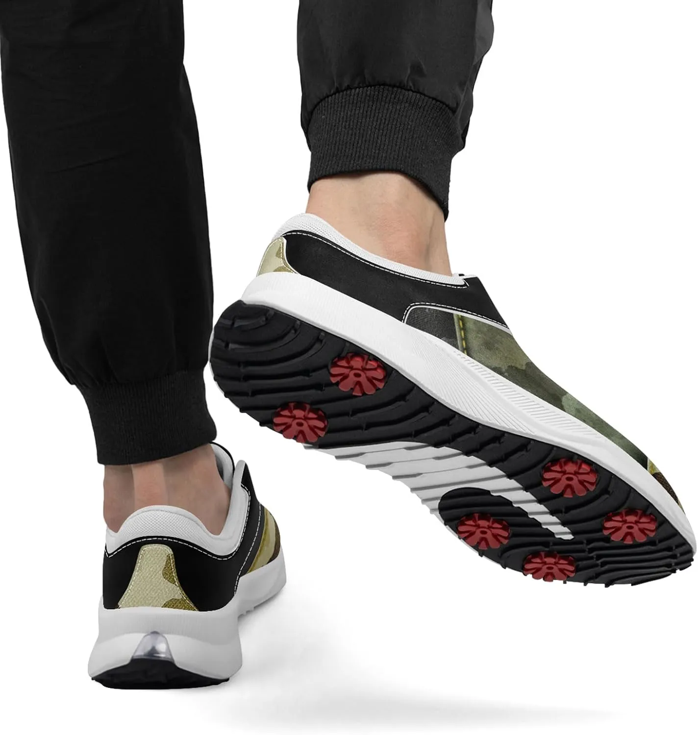 Camouflage Running Shoes Tennis Shoes Slip On Fashion Sneaker Breathable Lightweight Athletic Walking Shoes