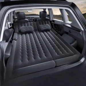 Car Air Mattress for Cadillac GT4 2023 2024,Flocking& PVC Thickened Double-Sided Portable Foldable Sleeping Pad Back Seat Trunk Inflatable Electric Pump Pillows,B