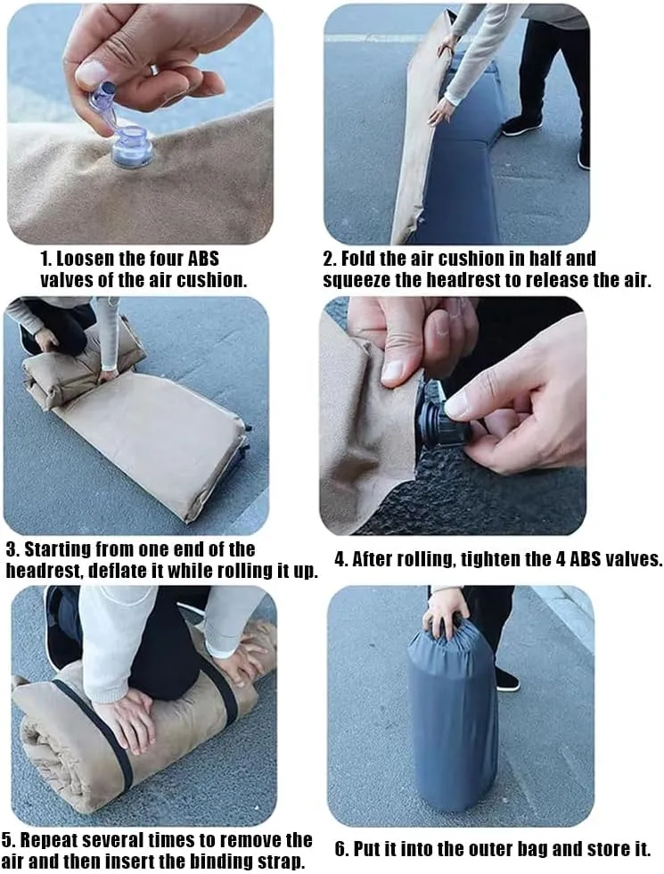 Car Inflatable Air Mattress for Volvo V60 2020 2021 2022 2023 2024 Portable Boot Air Mattress Cushion Outdoor Travel Camping Sleeping Gear Accessories,Black
