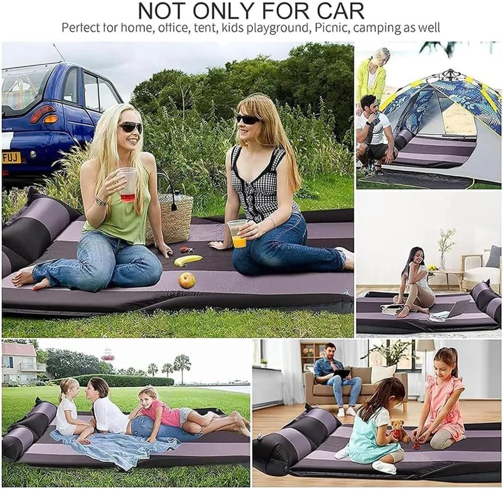 Car Inflatable Mattress, for Acura MDX 2022-2024 Outdoor Camping Travel Portable Sleeping Pad AdjustableWear Resistant, Auto Accessories,E-Orange