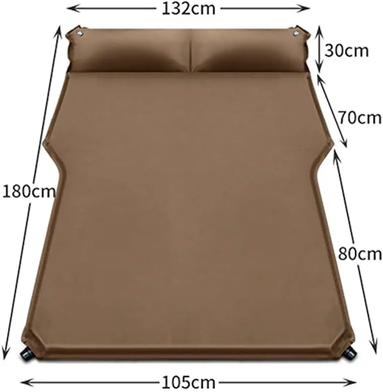 Car Inflatable Mattress for Toyota Corolla Cross XG10 Hybrid ZSG10 2022 2023 2024 Portable Air Sleeping Bed with Pillow Camping Travel Cot Inflatable Trunk Sleeping Pad,Brown