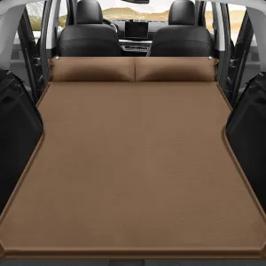 Car Inflatable Mattress for Toyota Corolla Cross XG10 Hybrid ZSG10 2022 2023 2024 Portable Air Sleeping Bed with Pillow Camping Travel Cot Inflatable Trunk Sleeping Pad,Brown