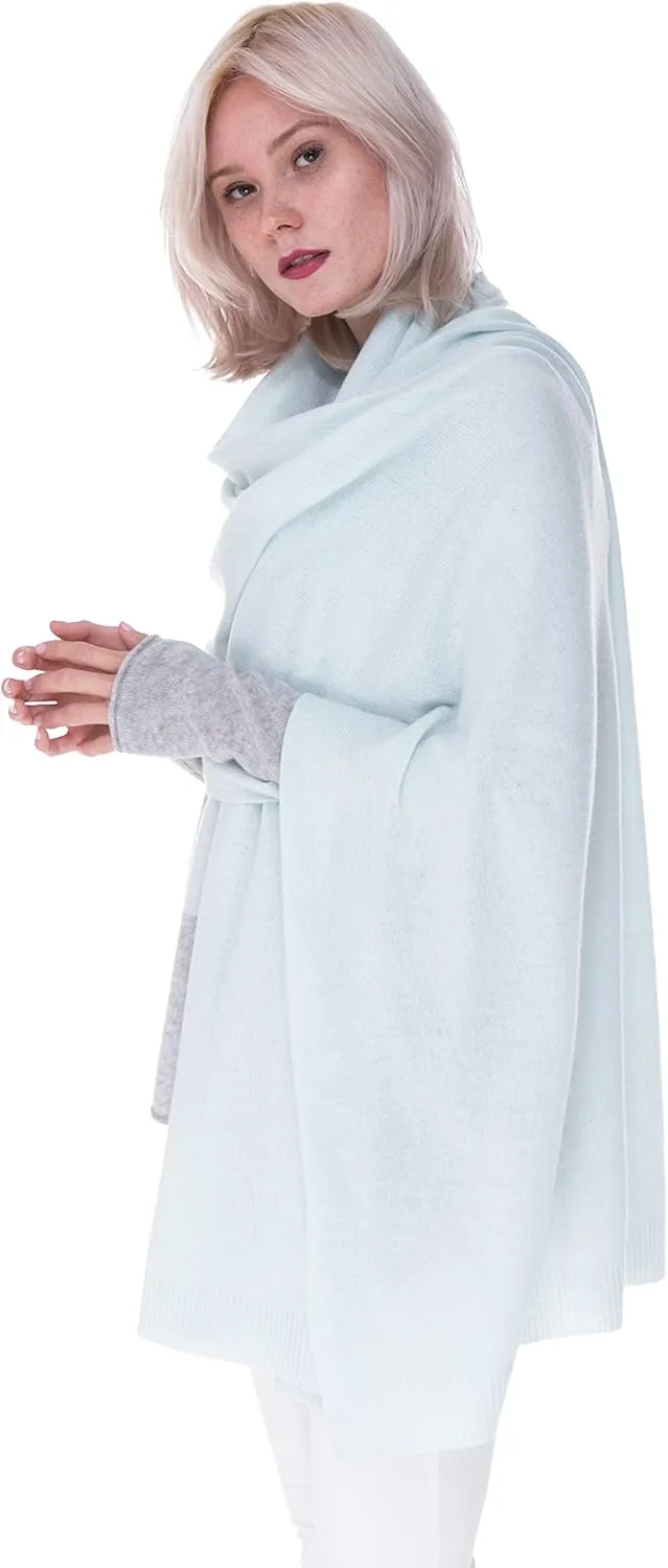 cashmere 4 U 100% Pure Cashmere Wrap Shawl- Extra Large Stole Scarf for Woman