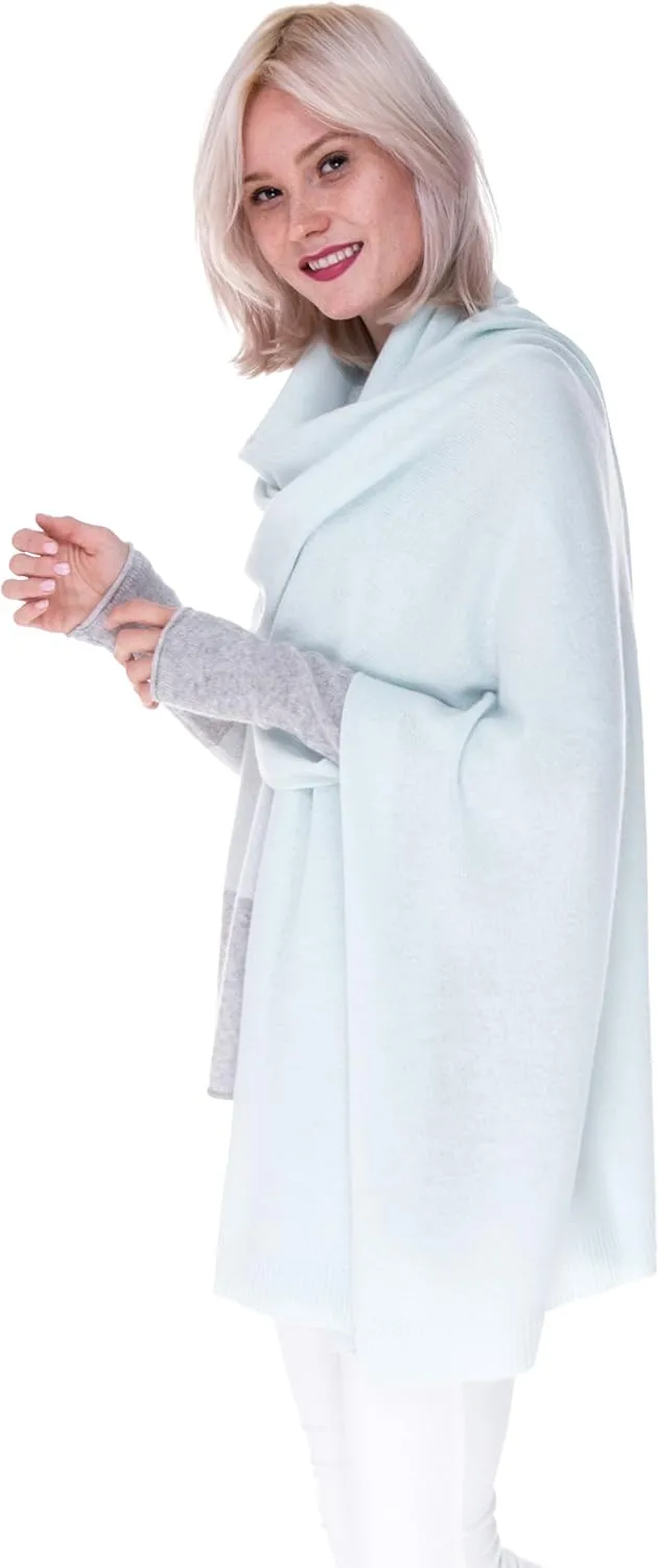 cashmere 4 U 100% Pure Cashmere Wrap Shawl- Extra Large Stole Scarf for Woman