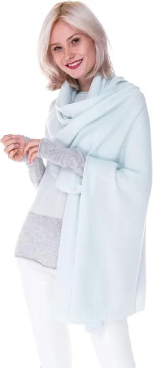 cashmere 4 U 100% Pure Cashmere Wrap Shawl- Extra Large Stole Scarf for Woman