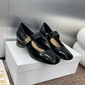 CD Miss Dior Pump 35mm Glossy Black Lambskin