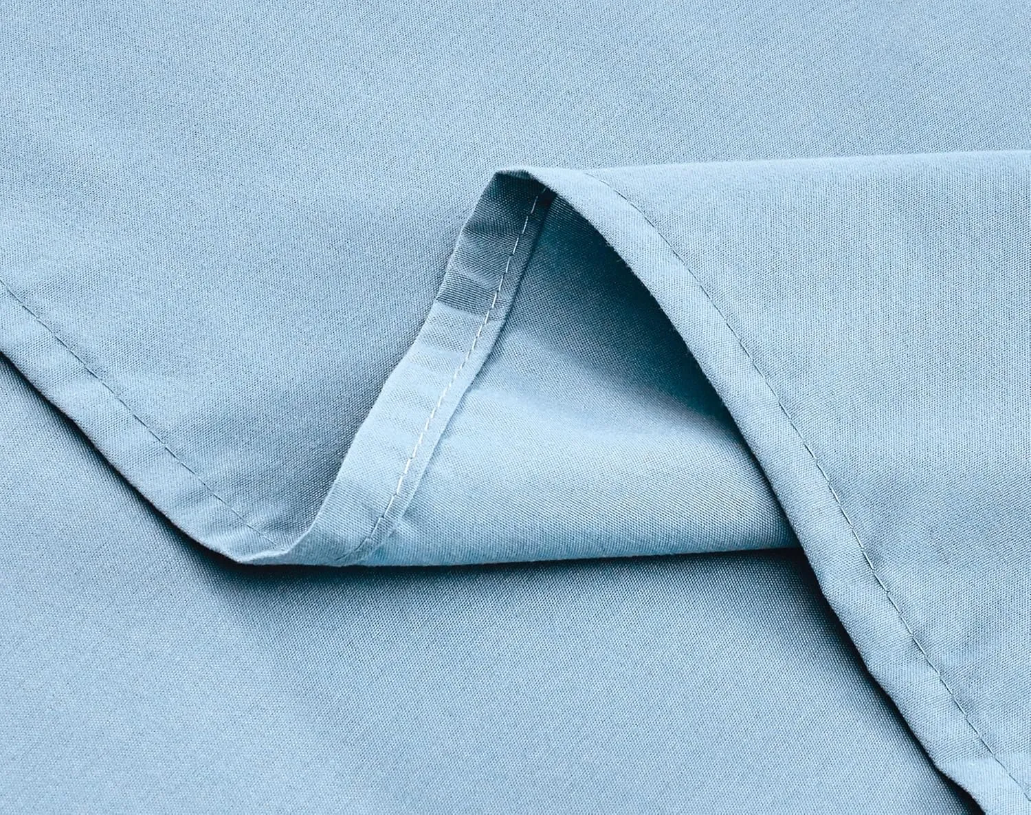 Chezmoi Collection 6-Piece Chambray Blue Sheet Set King - Extra Soft Breathable Brushed Microfiber Bed Sheets with 15" Deep Pocket & 4 Pillowcases