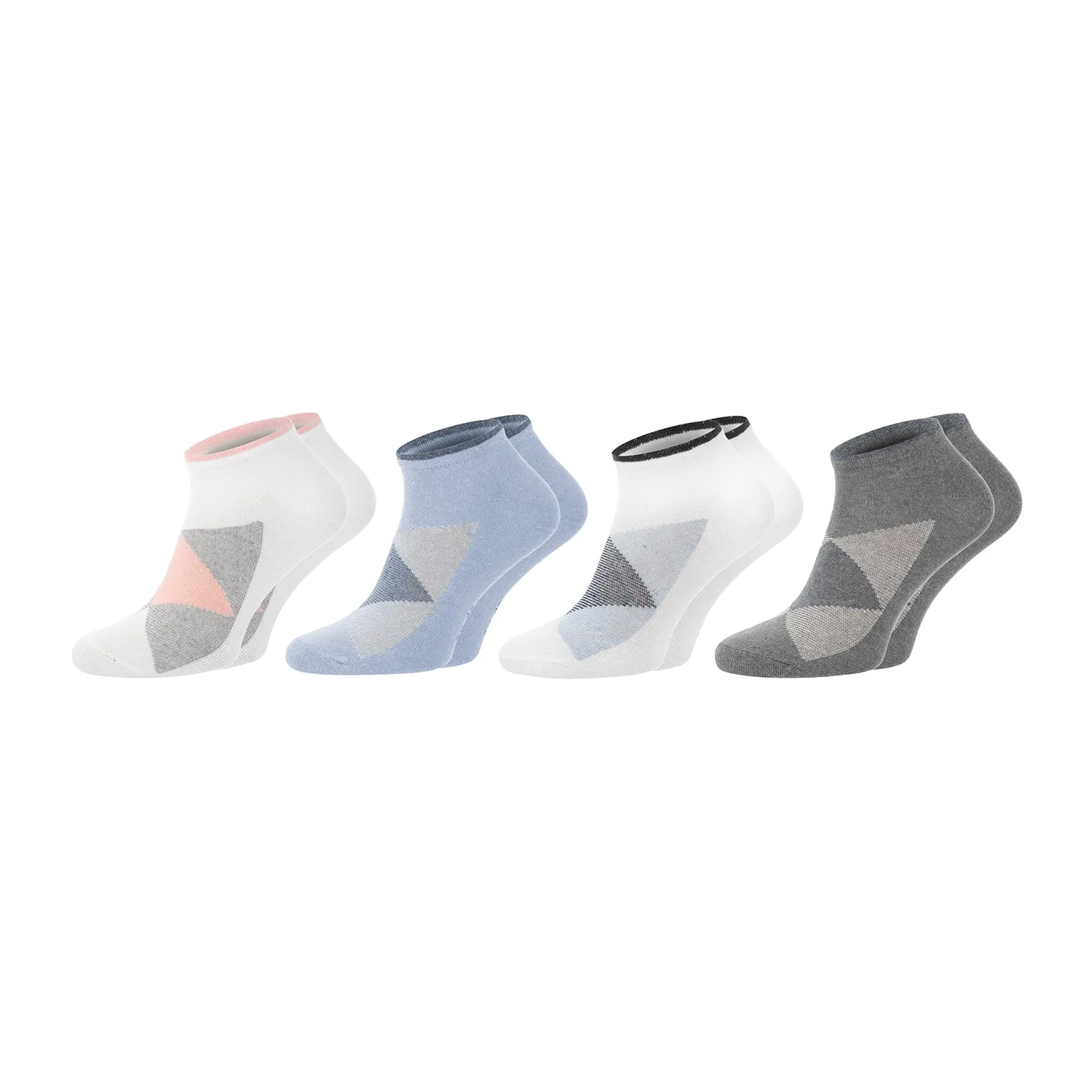 Chili Lifestyle SNEAKER Socken Karo 4 Paar Weichbund Baumwolle
