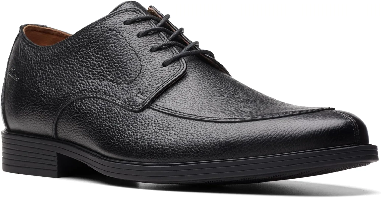 Clarks Mens Lace Up Leather Oxfords