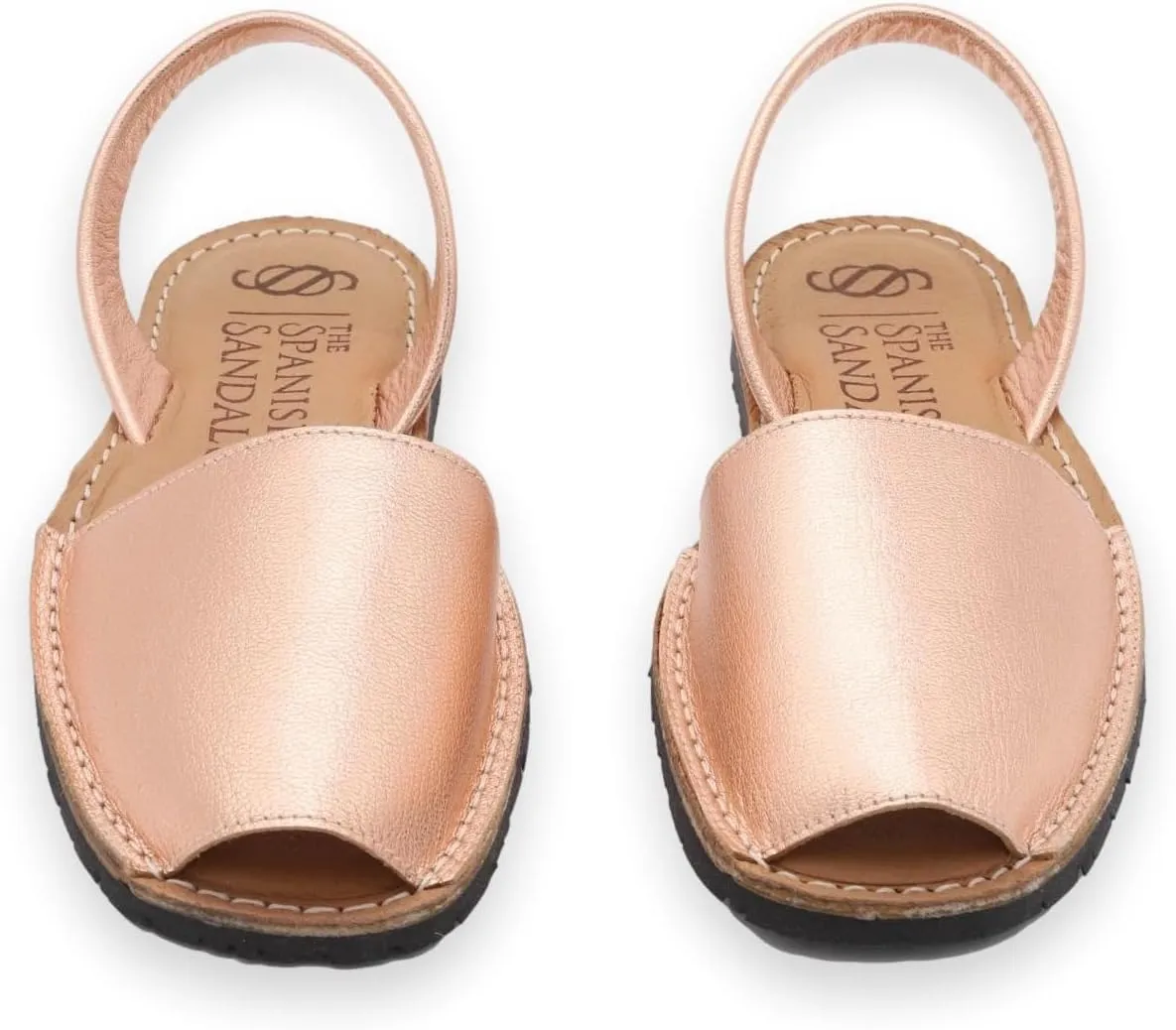 Classic Flat Sandals for Women – Dressy Soft Leather Peep Toe Women’s Flat Sandals, Casual Slip on Flats