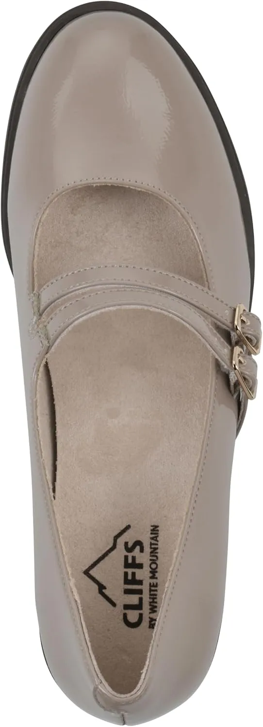 CLIFFS BY WHITE MOUNTAIN Women's Hunta Cushioned Double-Strap Mary Jane Pump
