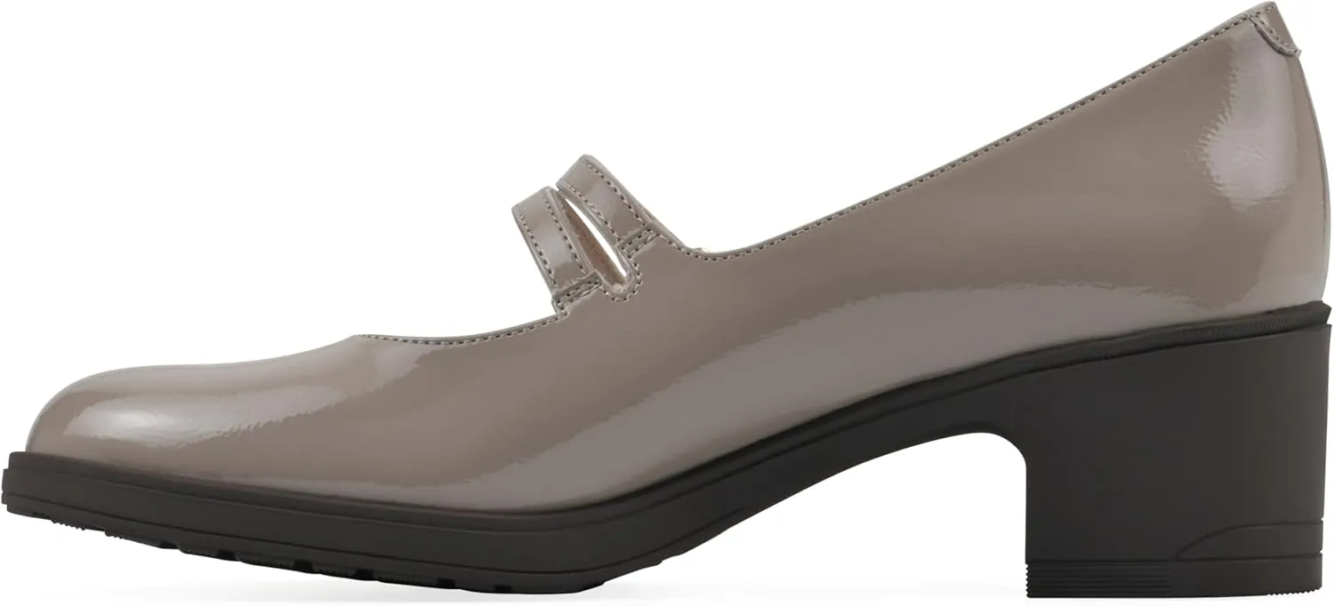 CLIFFS BY WHITE MOUNTAIN Women's Hunta Cushioned Double-Strap Mary Jane Pump