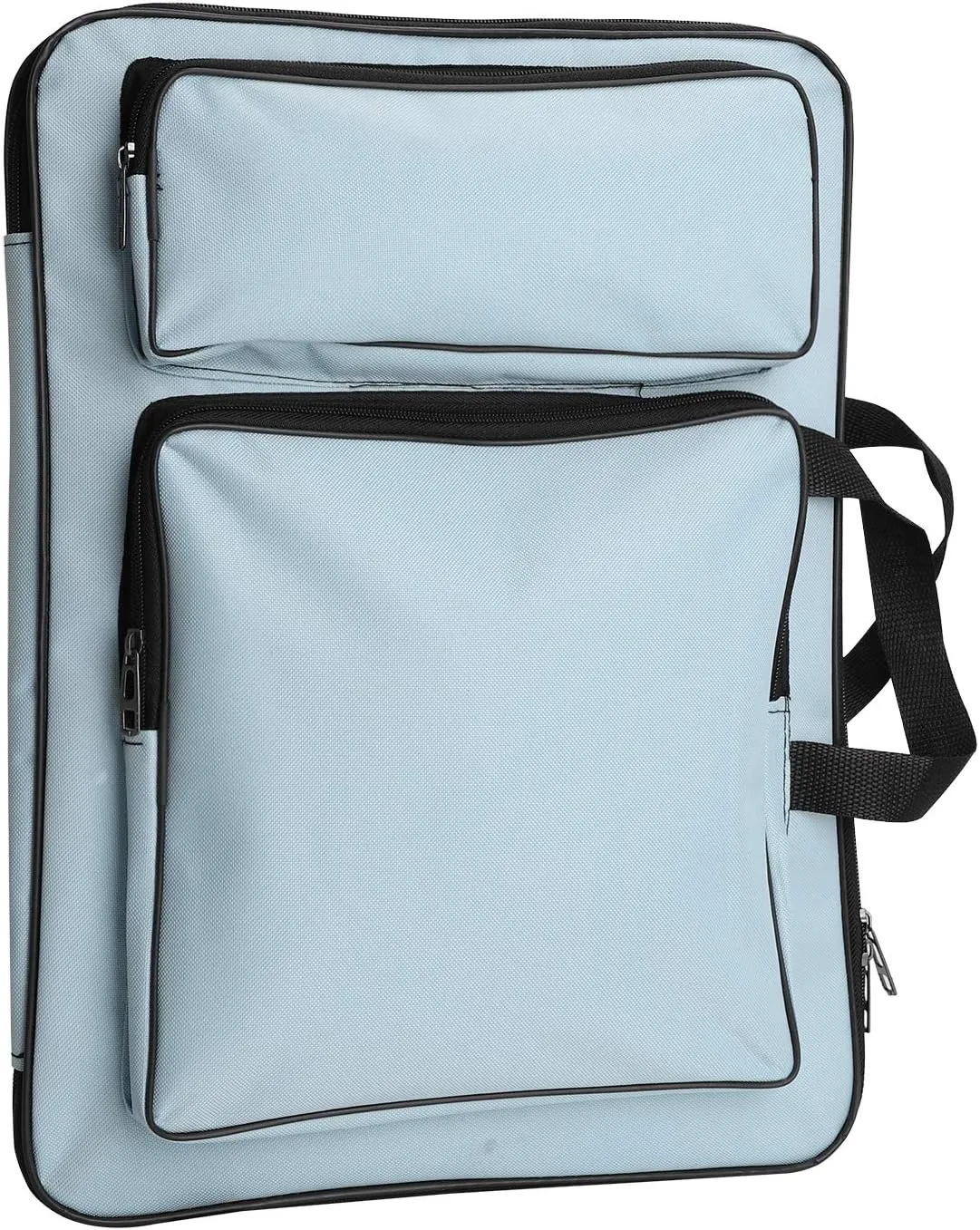 Clobeau Waterproof Art/Craft Supplies Storage Tote Bag Artist Travel Portfolio Carrying Bag Case Painting Box Large Messenger Bag for Painting Brushes Pencils Palette Paints