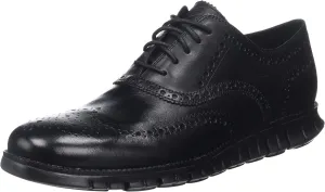 Cole Haan Men's Zerogrand Wing OX Leather Oxford, black closed hole/black, 16 Medium US
