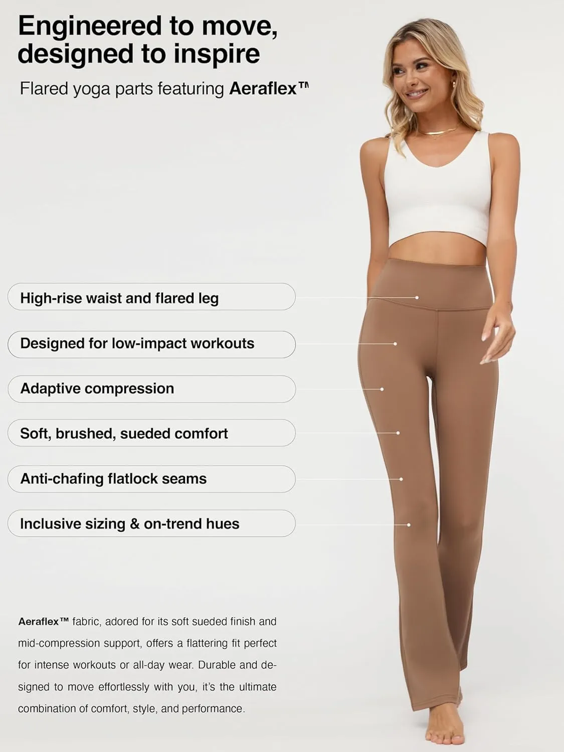 Conceited Leggings for Women - High Rise Active Tummy Control - Soft Sueded Adaptive Compression (Available in Plus Size)