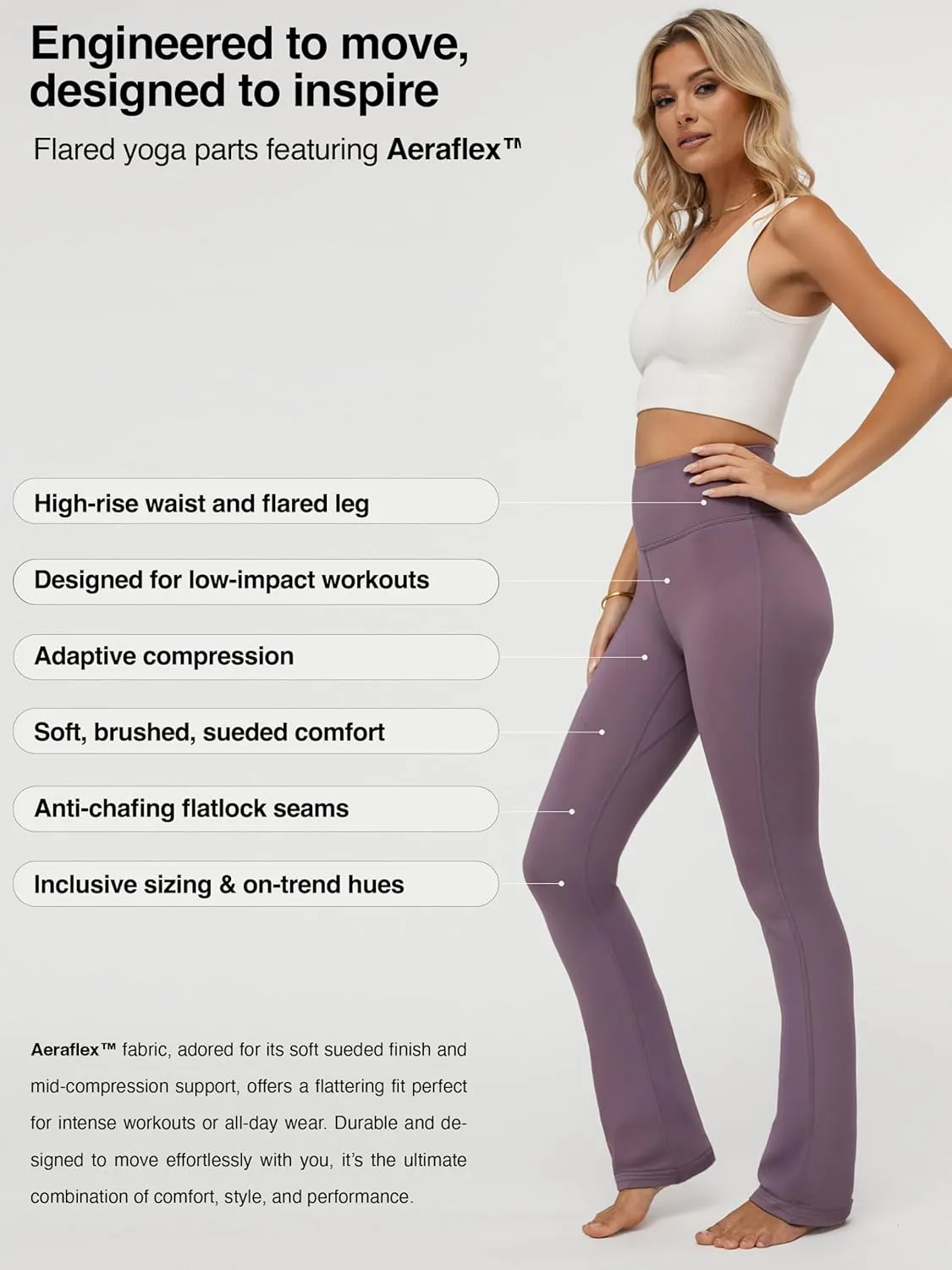 Conceited Leggings for Women - High Rise Active Tummy Control - Soft Sueded Adaptive Compression (Available in Plus Size)