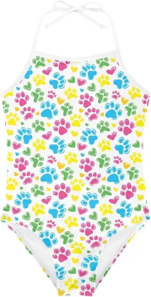 Cumagical Girls One Piece Swimwear UPF 50  Sun Protection Quick Dry Fabric for Pool Party Beach Fun