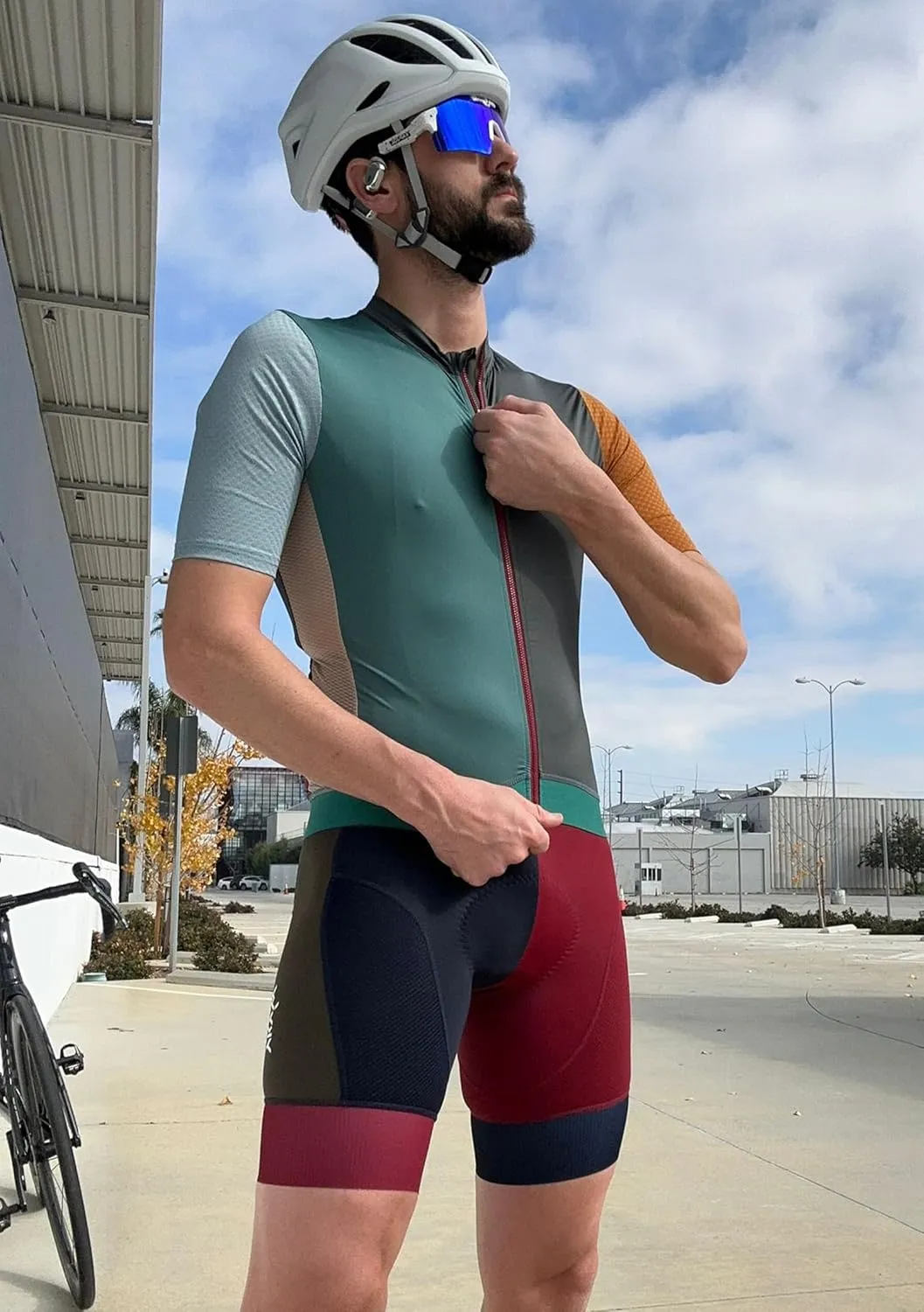Cycling Bib Shorts for Men - Road Bike Bicycle Breathable Padded Riding Tights
