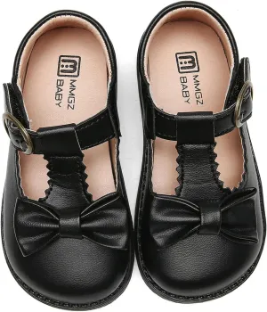 DADAWEN Girl's T-Strap School Uniform Dress Shoe Mary Jane Princess Flat