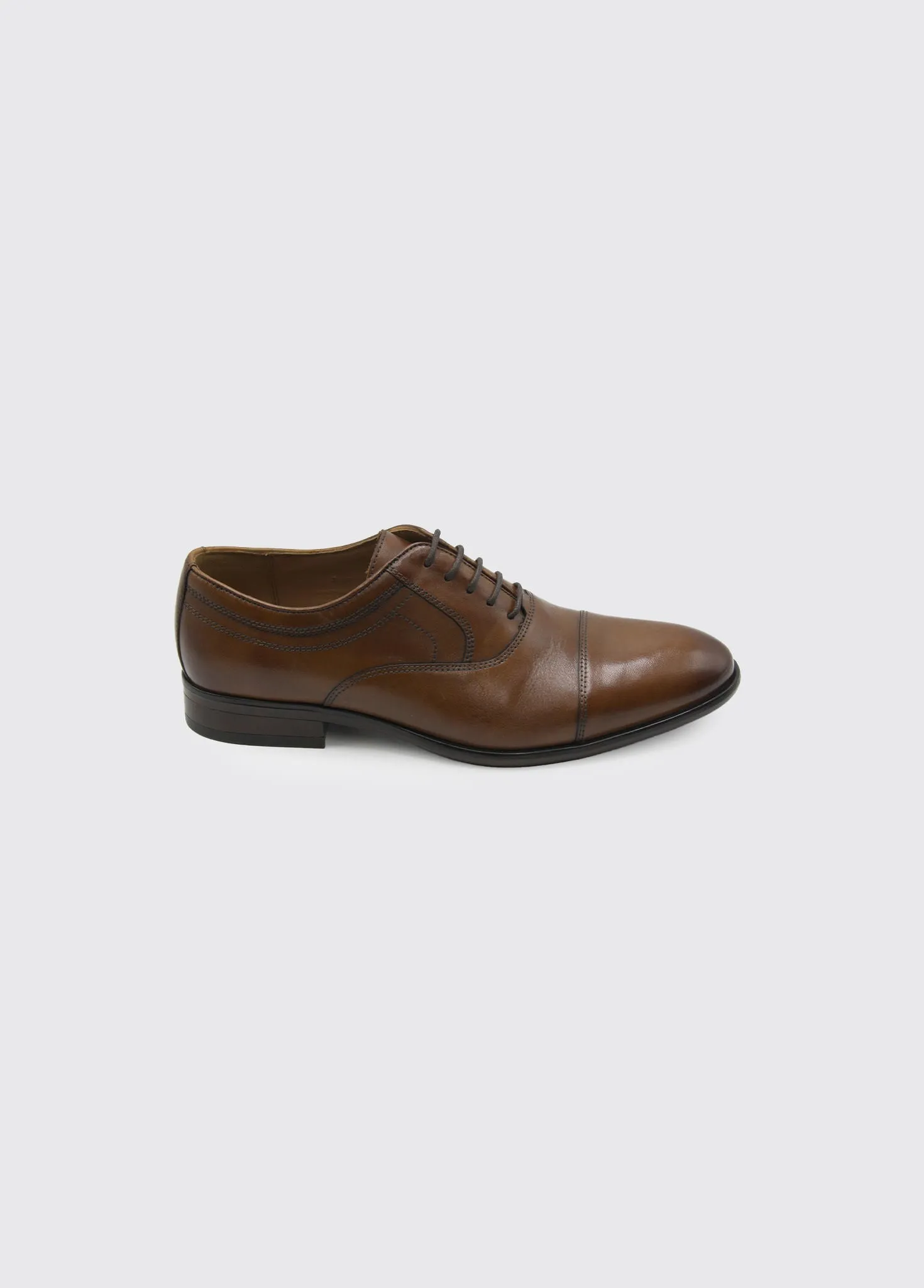 Darly Laced Oxford Style Shoe - Chestnut