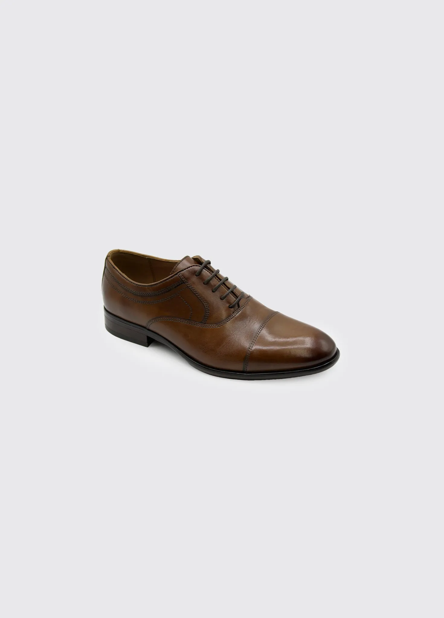Darly Laced Oxford Style Shoe - Chestnut