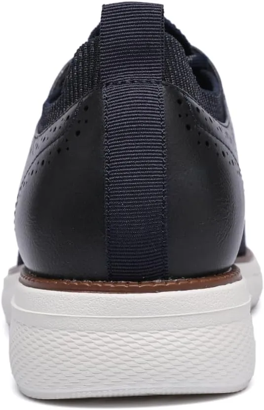 DECARSDZ Men's Casual Dress Shoes Knit Lightweight Breathable Lace-Up Shoes Walking Work Sneakers Fashion Sneaker