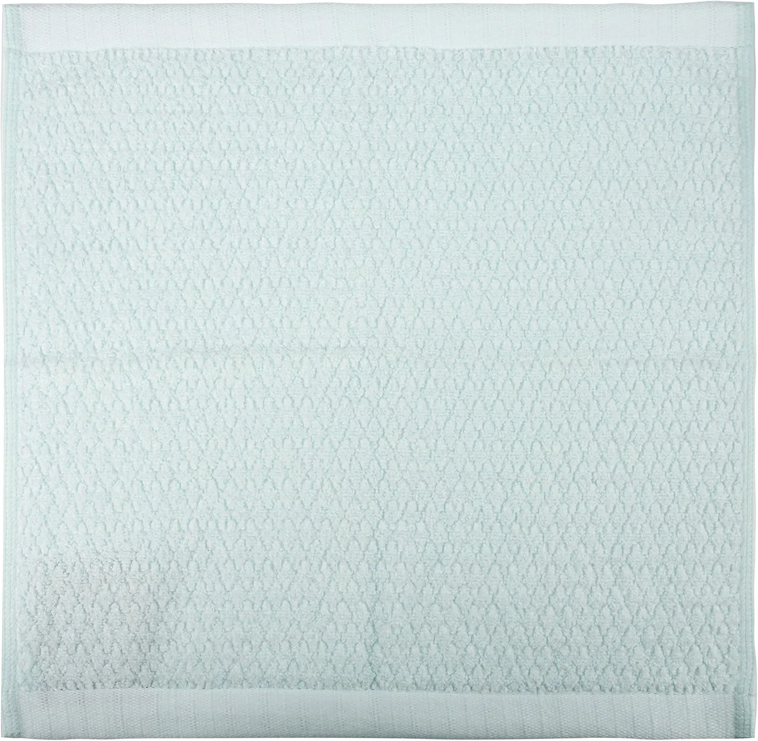 Diamond Jacquard Washcloth 6 Piece in Hushed Green