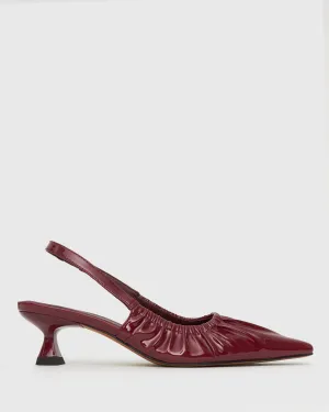 DIVINE Ruched Slingback Pumps
