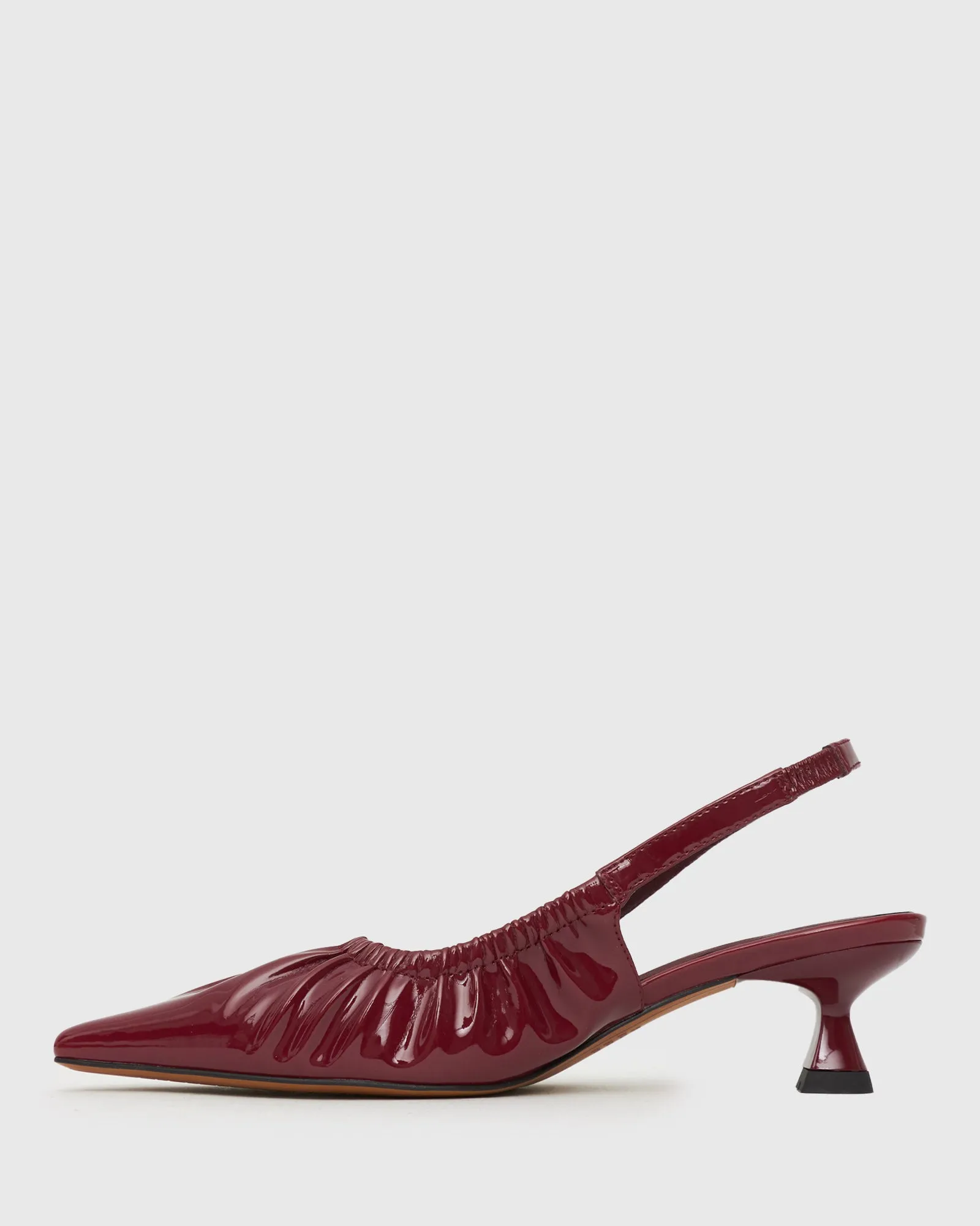 DIVINE Ruched Slingback Pumps