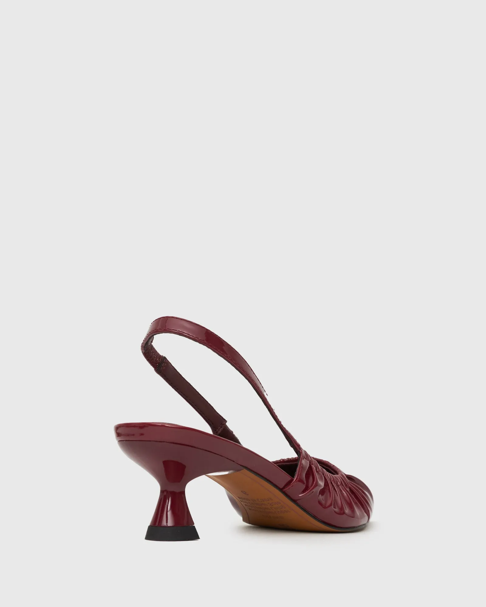 DIVINE Ruched Slingback Pumps