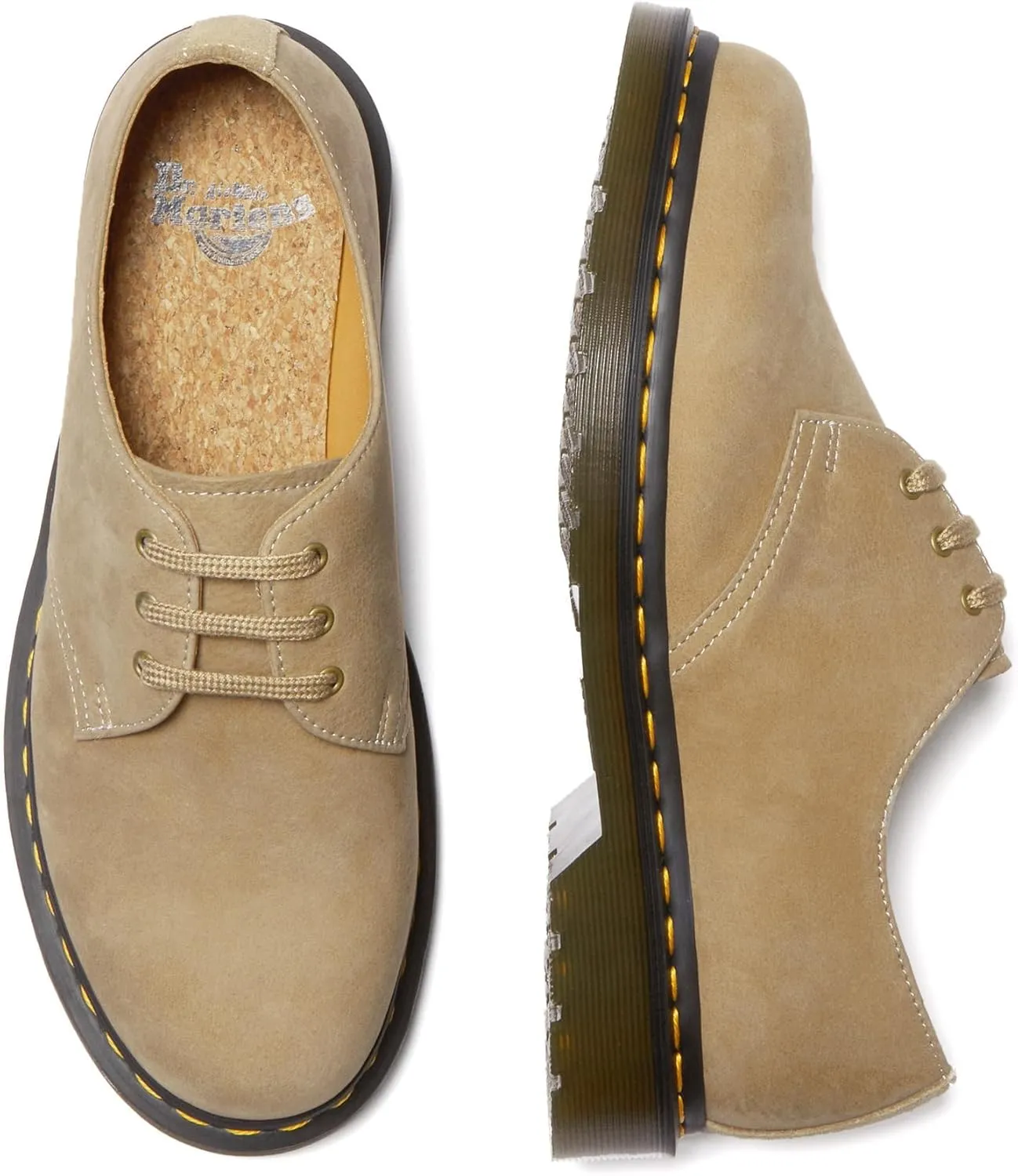 Dr. Martens Men's Flat Lace-Up Shoes, 39 EU