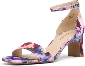 DREAM PAIRS Women's Square Toe Low Block Chunky Heels Open Toe Ankle Strap Dress Pump Shoes