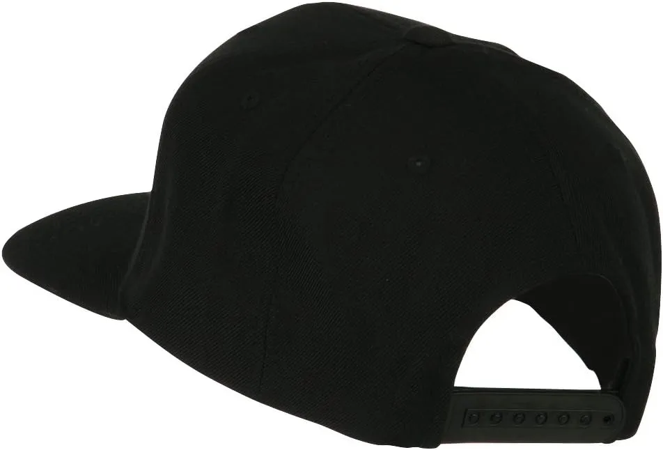 e4Hats.com Large Old English A Embroidered Flat Bill Cap