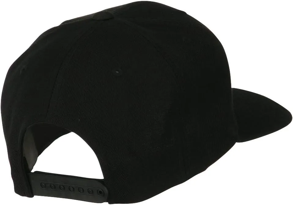 e4Hats.com Large Old English A Embroidered Flat Bill Cap