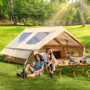 EROMMY Large Inflatable Camping Tent, Blow Up Tent with Room, Easy Set-up