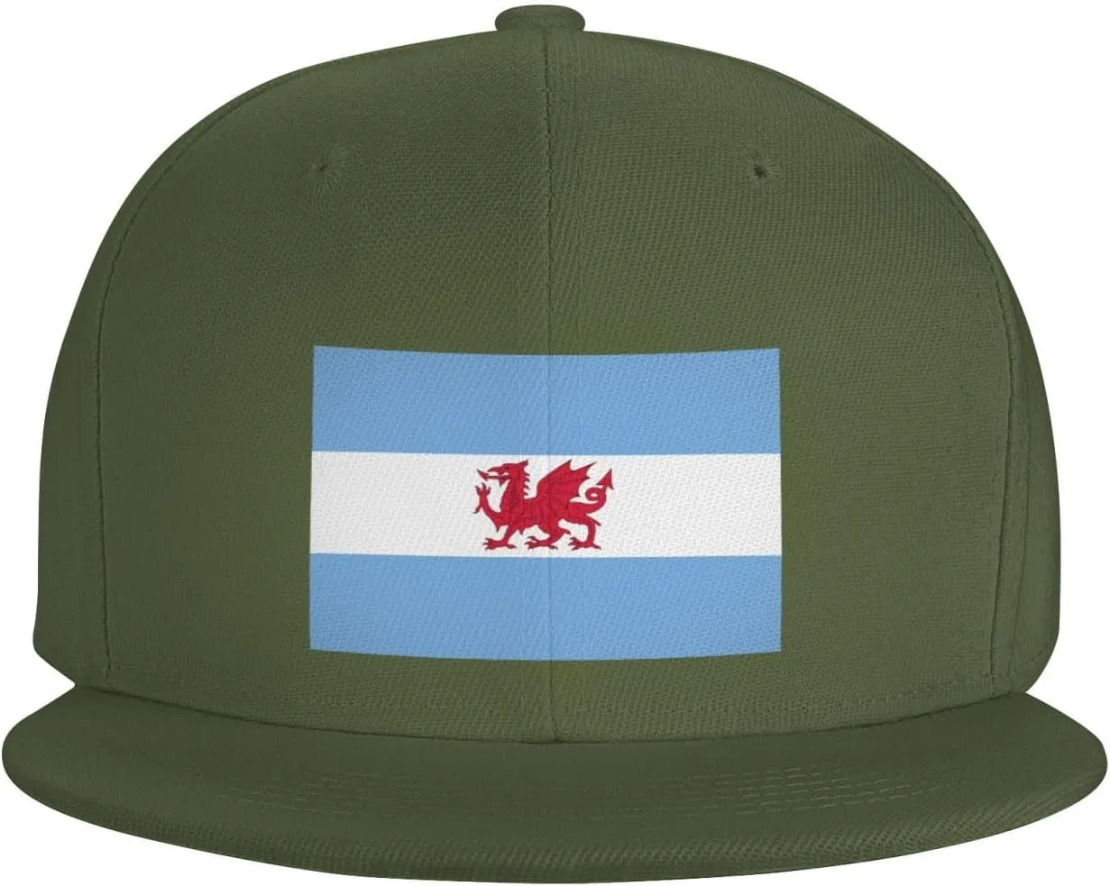 Flag of The Welsh Colony in Patagonia Baseball Cap for Men Women Snapback Hat Trucker Flat Bill Caps Sun Hat