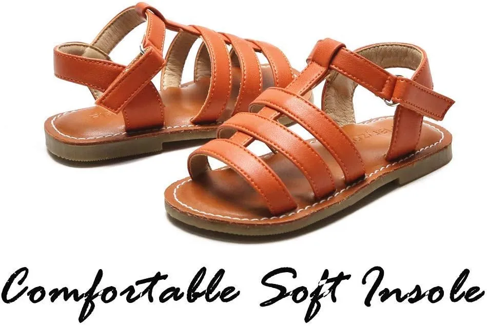 Flaryzone Toddler/Little Kids' Classic Rome Open-Toe Flat Sandals