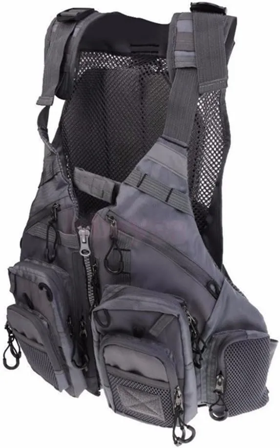 Fly Fishing Vest Pack Universal Fit, Breathable Fishing Backpack with Rod Holders