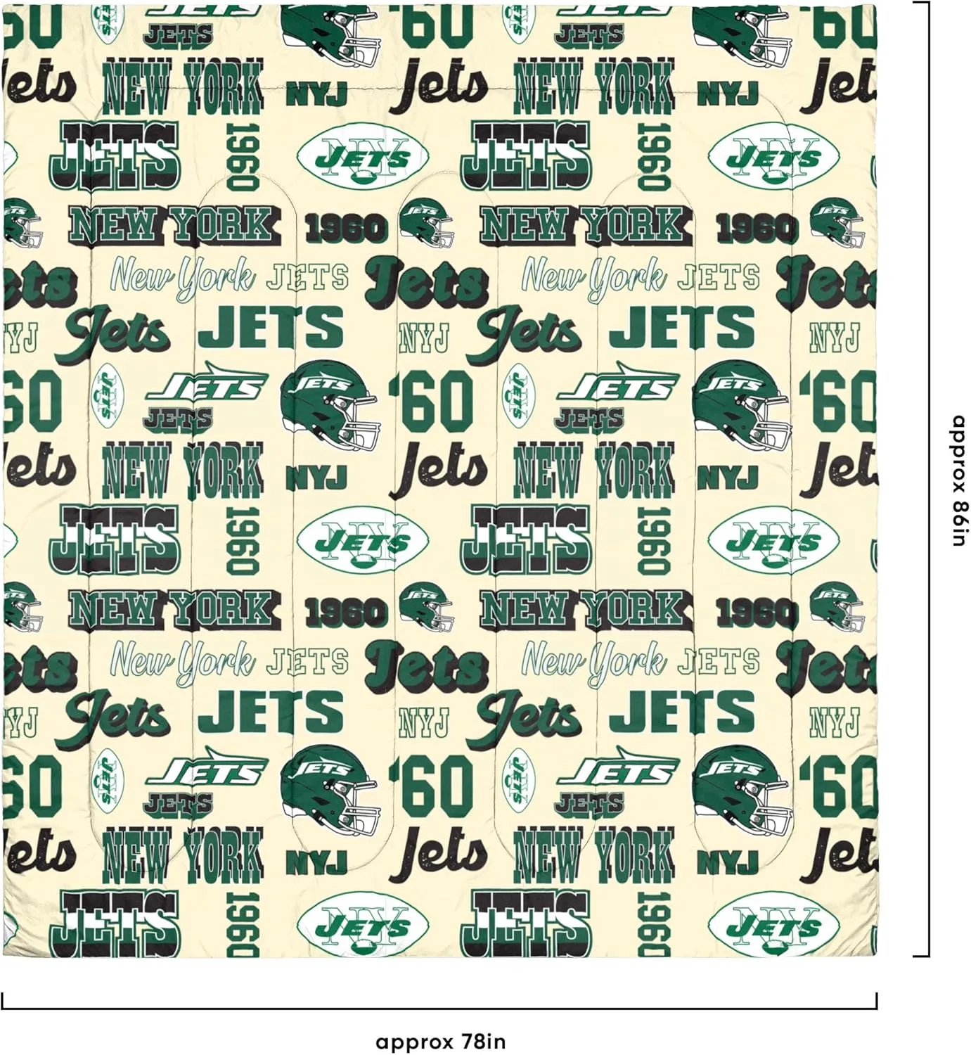 FOCO NFL Unisex-Adult NFL Team Logo Bed in a Bag Comforter Sheets Pillow Cases Bedding 5-Piece Set