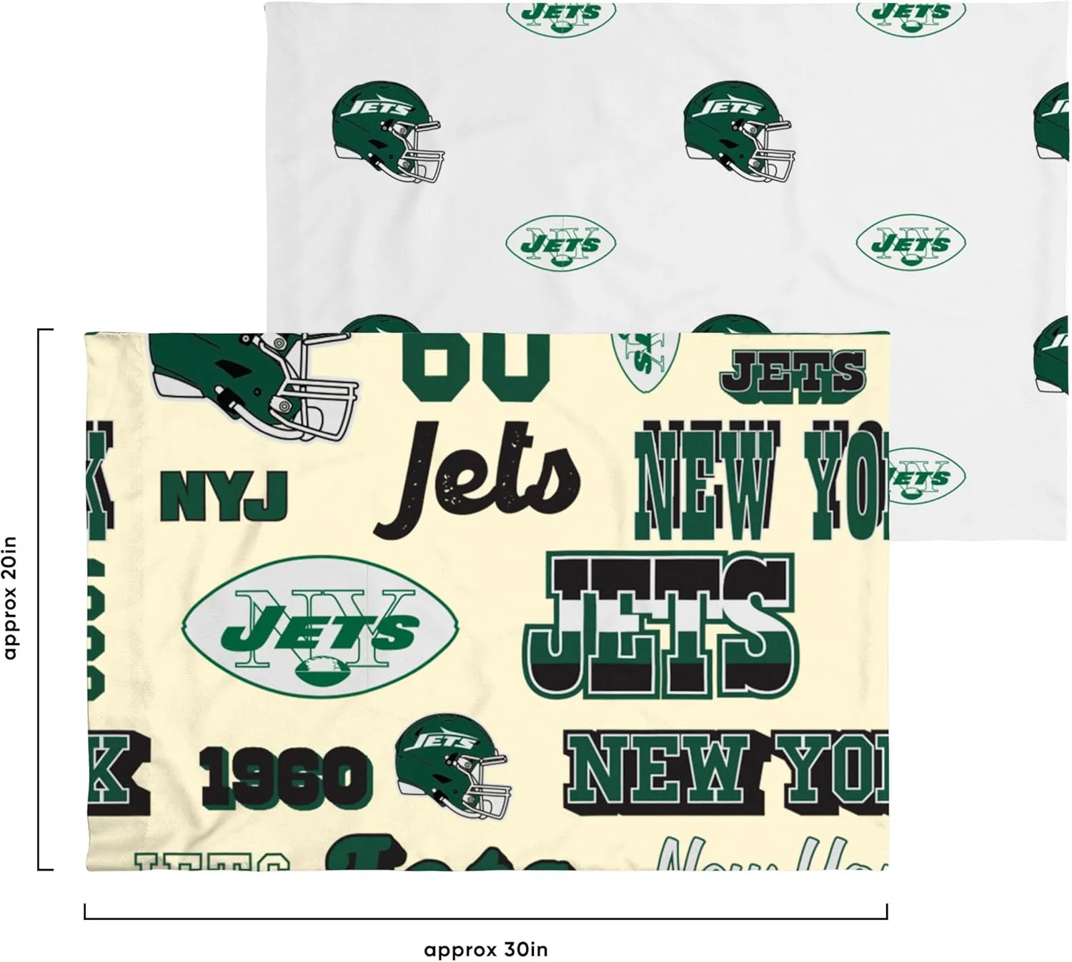 FOCO NFL Unisex-Adult NFL Team Logo Bed in a Bag Comforter Sheets Pillow Cases Bedding 5-Piece Set