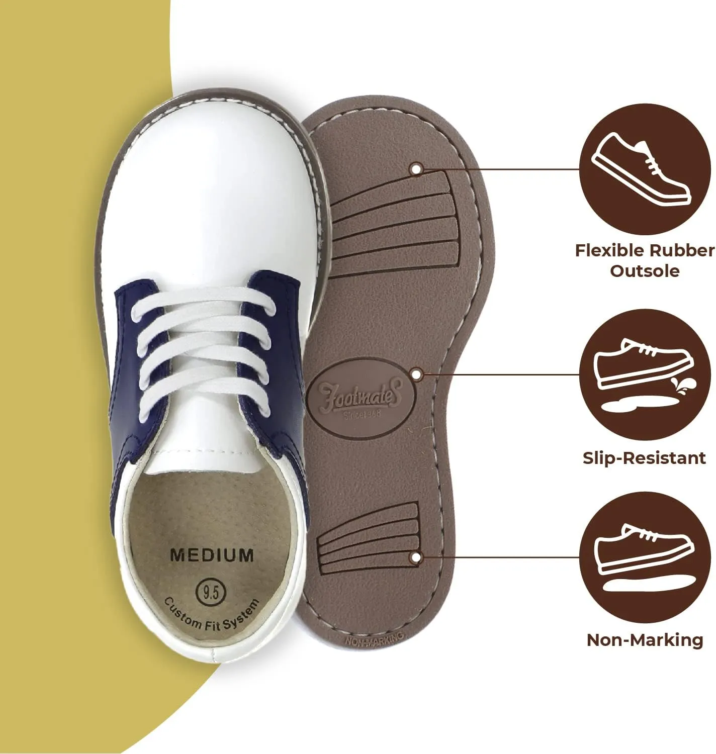 FootMates Cheer 3 Lace-Up (Infant/Toddler/Little Kid)