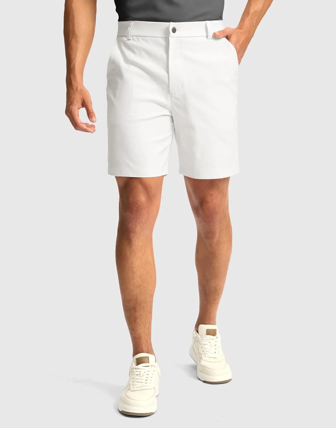 G Gradual Men's Golf Dress Shorts 7"/ 9" Stretch Casual Work Flat Front Shorts for Men with 3 Pockets Quick Dry
