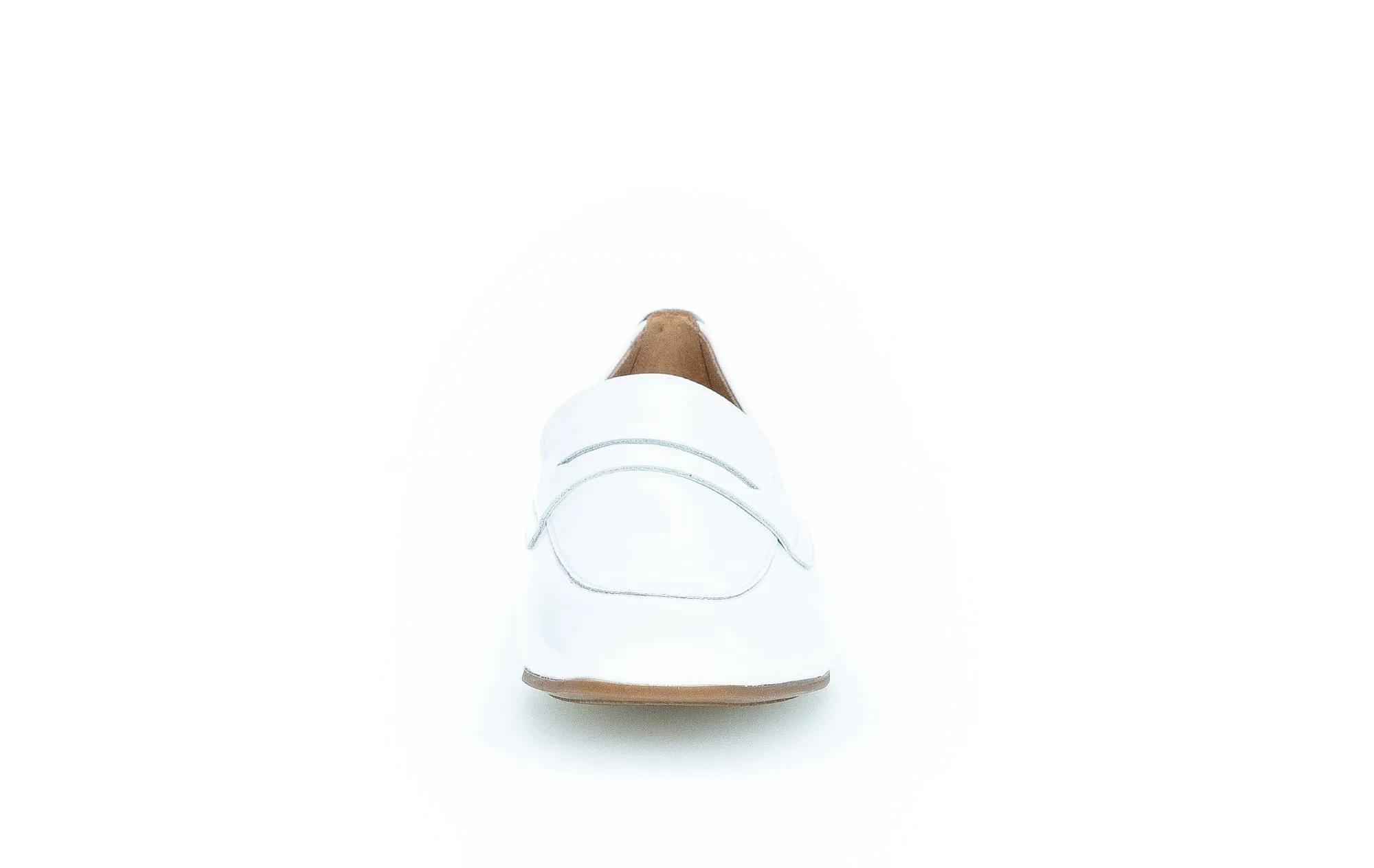 GABOR - 25.213.91 FLAT SLIP-ON SHOE - WHITE PATENT
