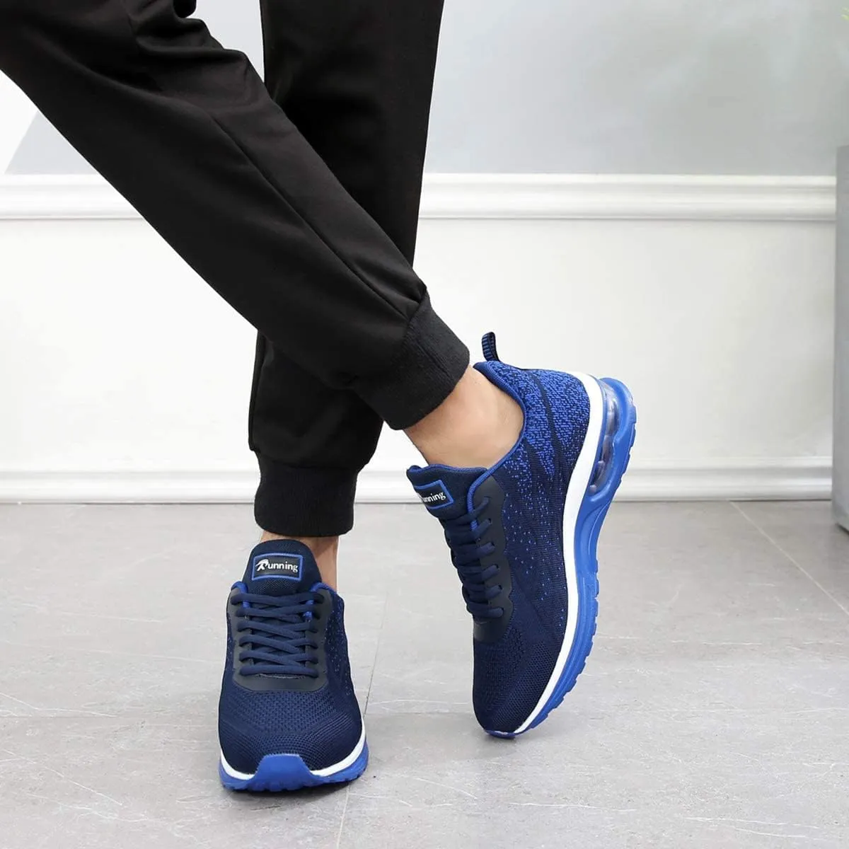 GANNOU Men's Athletic Running Shoes Fashion Sport Gym Jogging Tennis Fitness Sneaker (US 7-12.5)