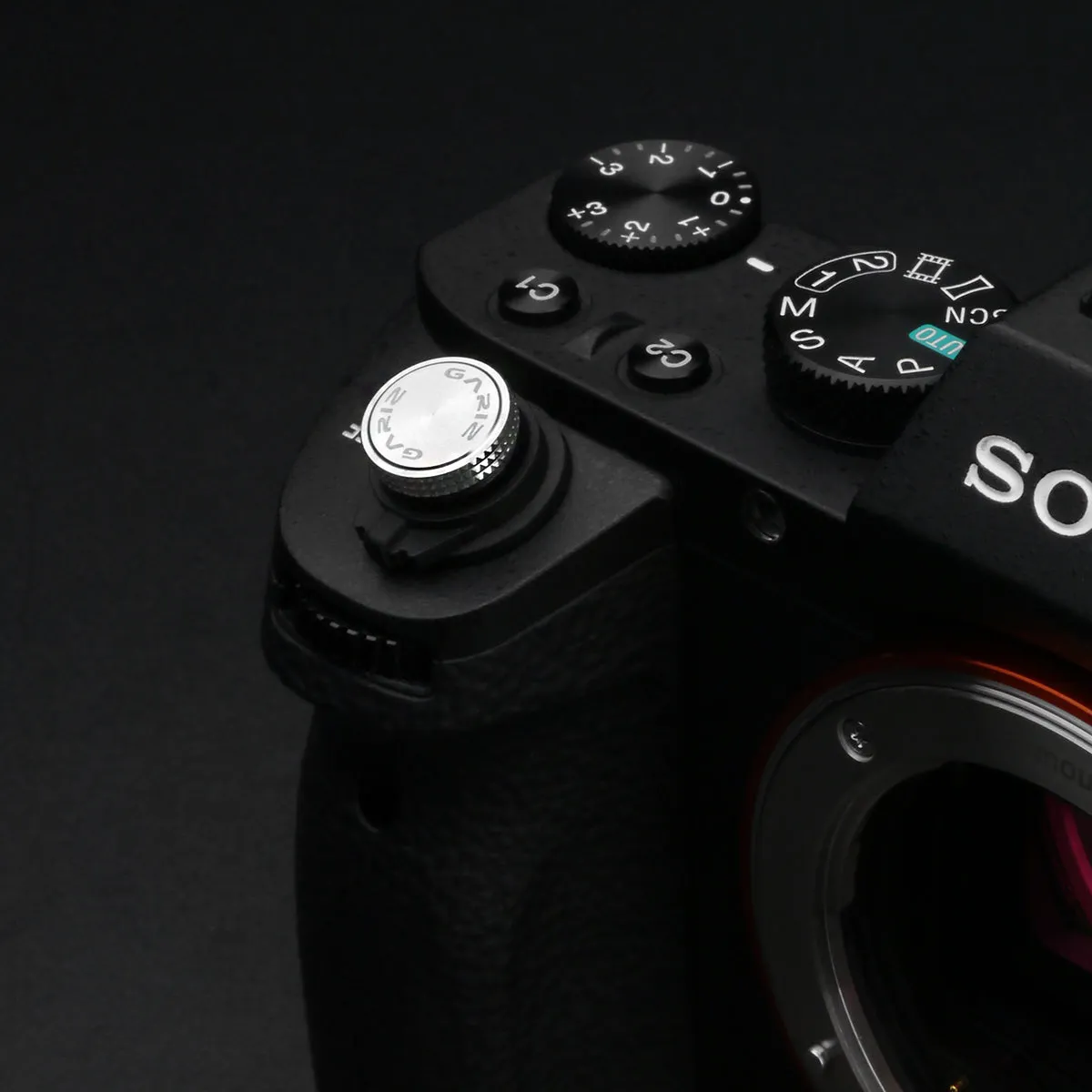 Gariz Sticker Type Soft Button Silver XA-SBA5 for Sony, Fuji, Canon, Nikon, Lumix, Leica