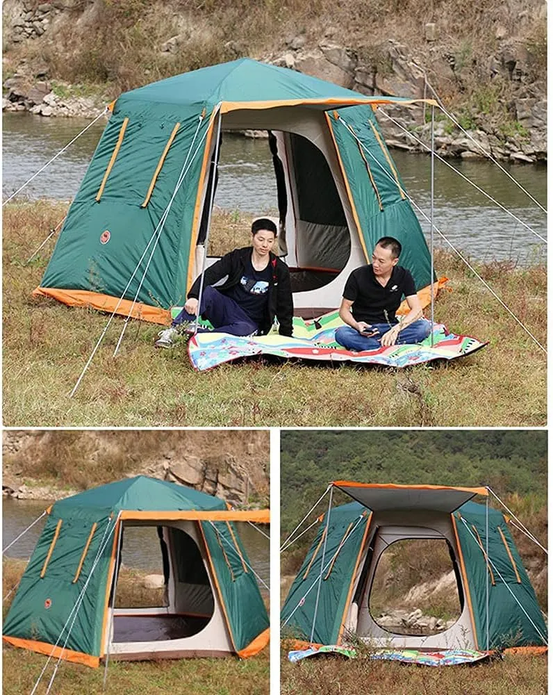 GeRRiT Tents Pop Up 2-4 5-8 Man Person Camping Waterproof Instant Automatic Easy Set Up Dome Holiday, 330cm
