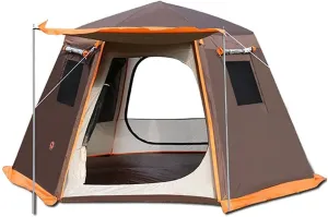 GeRRiT Tents Pop Up 2-4 5-8 Man Person Camping Waterproof Instant Automatic Easy Set Up Dome Holiday, 330cm
