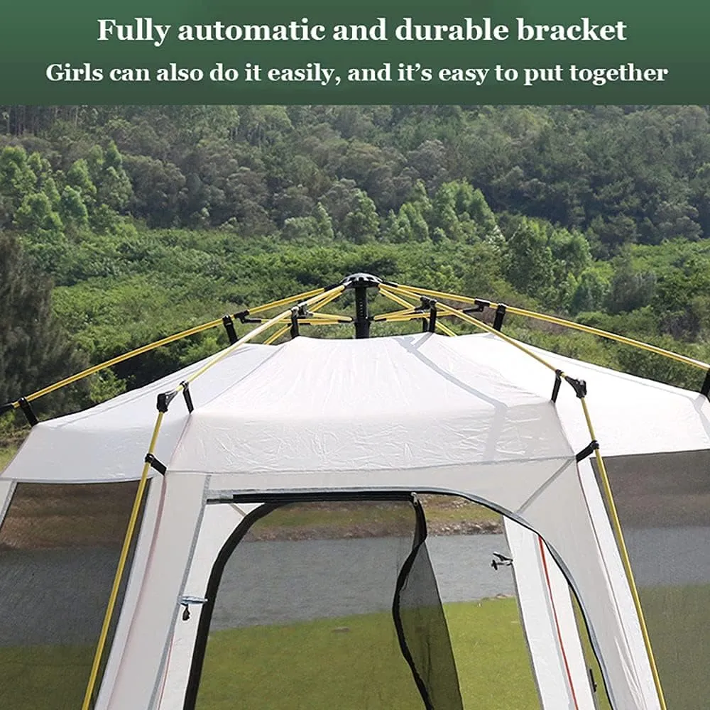 GeRRiT Tents Pop Up 2-4 5-8 Man Person Camping Waterproof Instant Automatic Easy Set Up Dome Holiday, 330cm